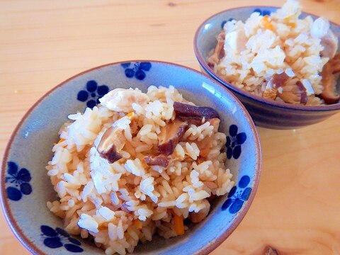 たっぷり椎茸の炊き込みご飯☆